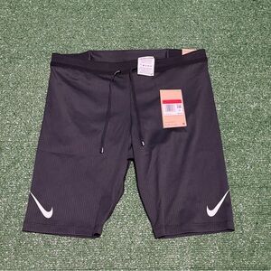 Nike Aeroswift Dri-Fit ADV Half Tights Runing Shorts Mens Sz L FN3369-001 Black